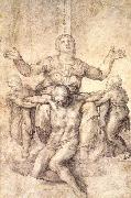 Michelangelo Buonarroti Study for the Colonna Piet Sweden oil painting artist